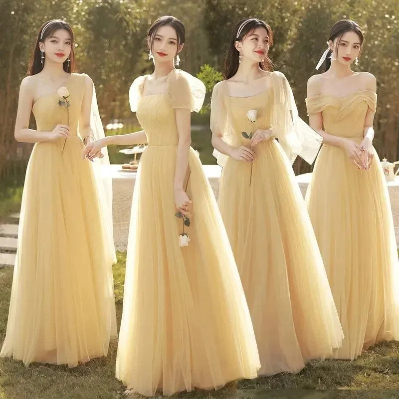 Sisters up Dress Mori Bridesmaid Dress 2025 New Winter Fairy Temperament Wedding Female Graduation High Sense