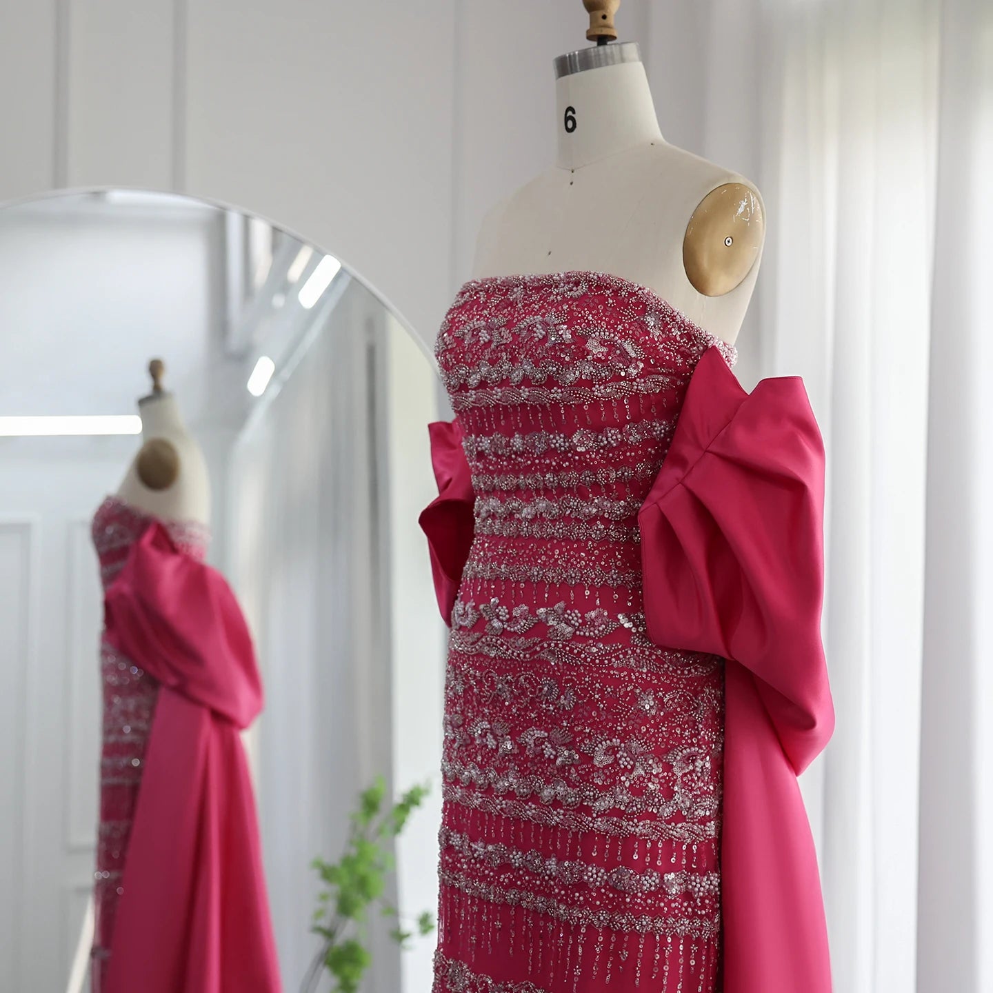 Sharon Said Luxury Dubai Sage Green Evening Dresses with Cape Blue Sky Lilac Elegant Women Wedding Party Gowns SS238 Customized