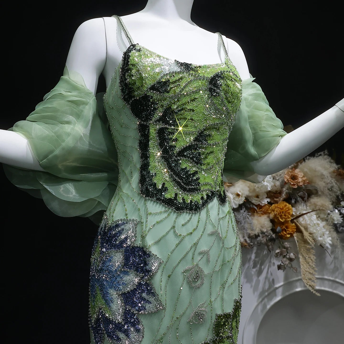 Sharon Said Luxury Pink Floral Beaded Evening Dress with Burgundy Shawl Cape Elegant Party Dress for Women SS515 Customized