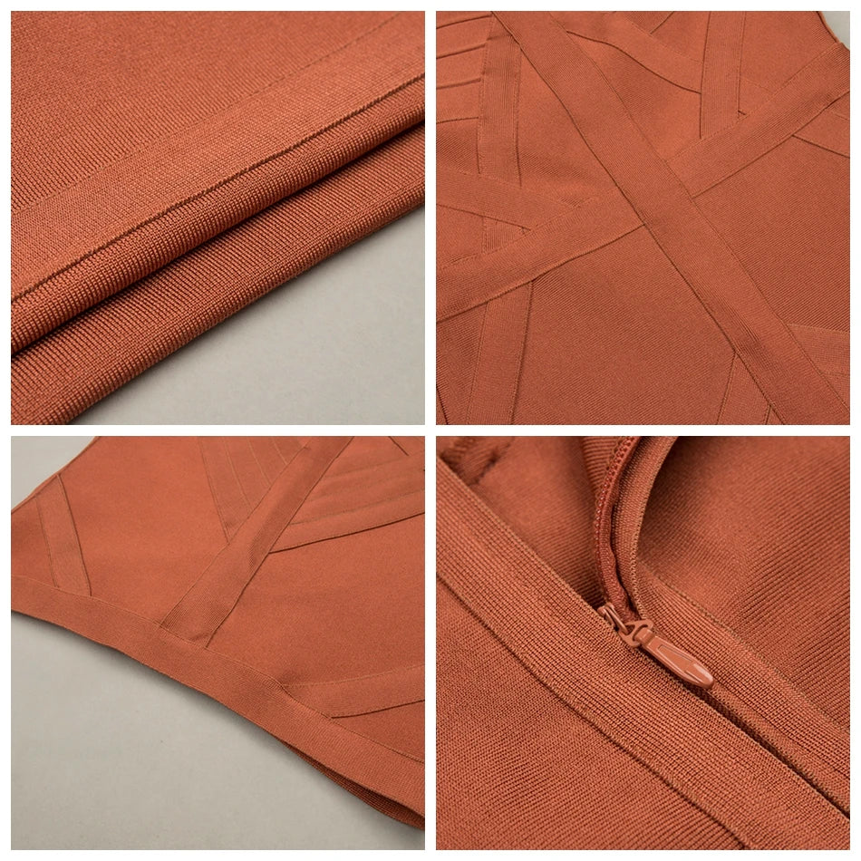 Women's Bandage Dress Long Sleeve O-Neck Sexy Night Celebrity Evening Party Bodycon Dresses Christmas Casual for New Year 2022